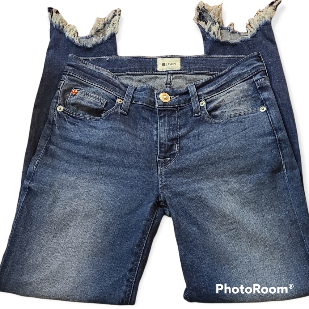 Hudson Denim Jeans CRop Krista Super Skinny